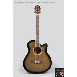 Caravan HS-4040 Acoustic Guitar - Amber Sunburst