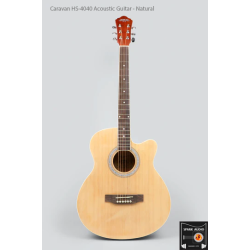 Caravan HS-4040 Acoustic Guitar - Natural