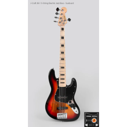 J-Craft JB-1 5-String Electric Jazz Bass - Sunburst