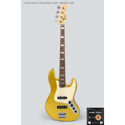 J-Craft JB-2A 4-String Bass Guitar - Metallic Gold