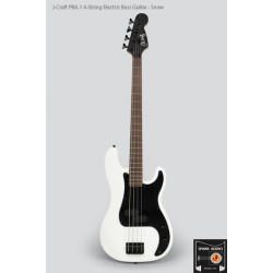 J-Craft PBX-1 4-String Electric Bass Guitar - Snow