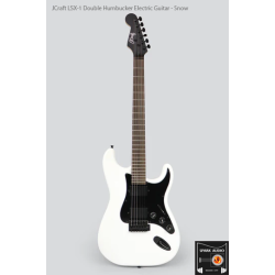 JCraft LSX-1 Double Humbucker Electric Guitar - Snow