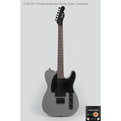 JCraft LTX-1 Double Humbucker Electric Guitar - Gunmetal